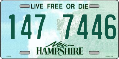 NH license plate 1477446