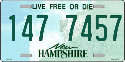 NH license plate 1477457
