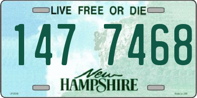 NH license plate 1477468