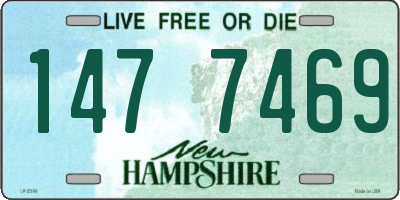 NH license plate 1477469