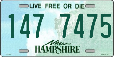 NH license plate 1477475