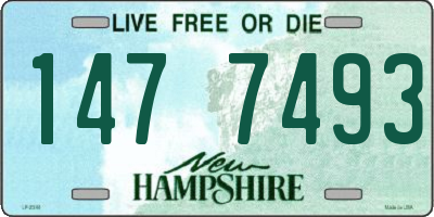 NH license plate 1477493