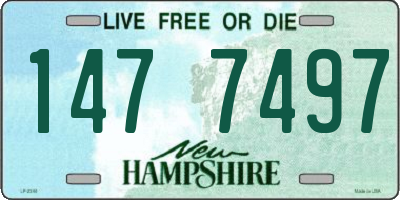 NH license plate 1477497