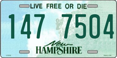 NH license plate 1477504