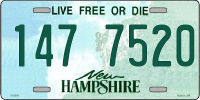 NH license plate 1477520
