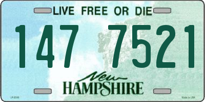 NH license plate 1477521