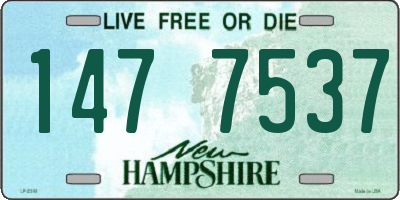 NH license plate 1477537