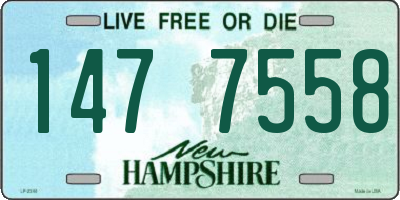 NH license plate 1477558