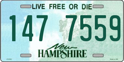 NH license plate 1477559