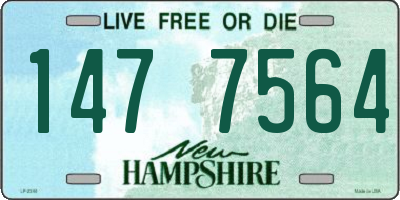 NH license plate 1477564