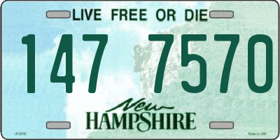 NH license plate 1477570