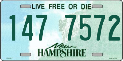 NH license plate 1477572