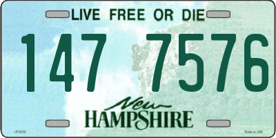 NH license plate 1477576