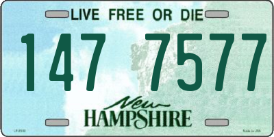 NH license plate 1477577