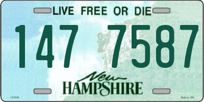 NH license plate 1477587