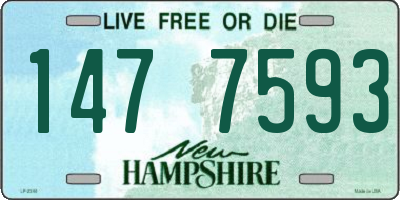 NH license plate 1477593