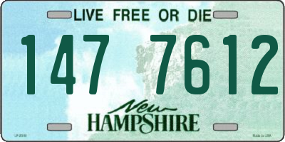 NH license plate 1477612