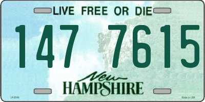 NH license plate 1477615