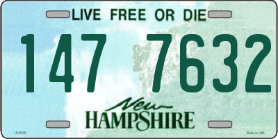 NH license plate 1477632
