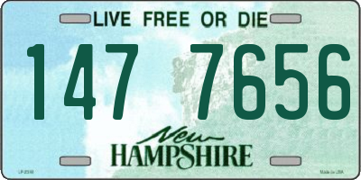 NH license plate 1477656