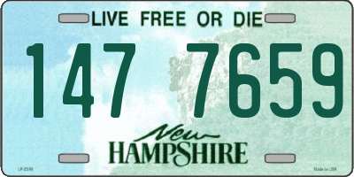 NH license plate 1477659