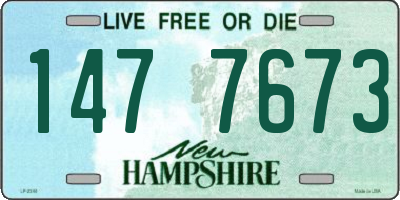 NH license plate 1477673