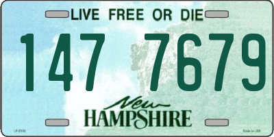 NH license plate 1477679
