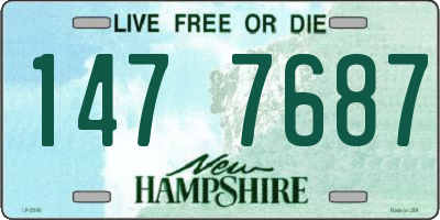 NH license plate 1477687