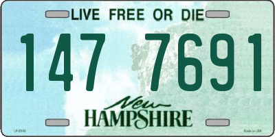NH license plate 1477691