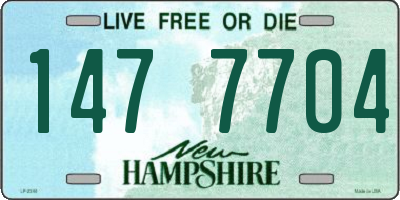 NH license plate 1477704