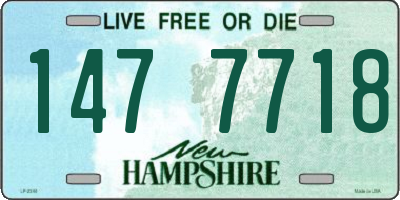 NH license plate 1477718