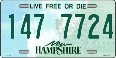 NH license plate 1477724