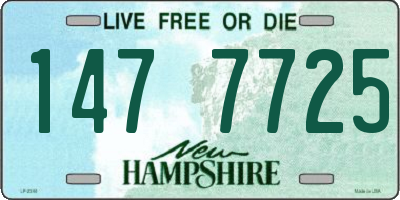 NH license plate 1477725