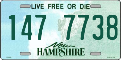 NH license plate 1477738