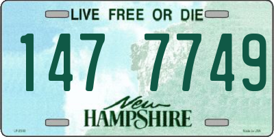 NH license plate 1477749