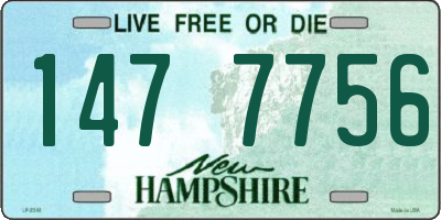 NH license plate 1477756