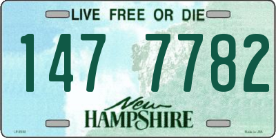 NH license plate 1477782