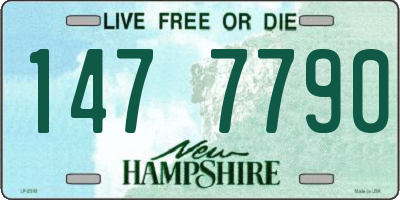 NH license plate 1477790