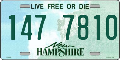 NH license plate 1477810