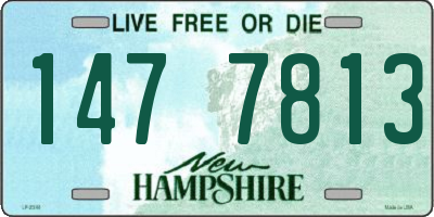 NH license plate 1477813