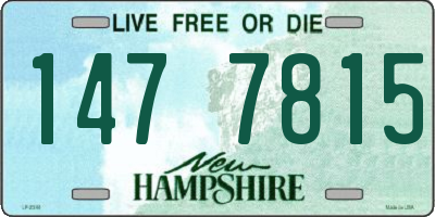 NH license plate 1477815