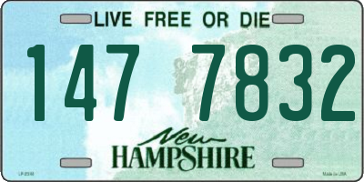NH license plate 1477832