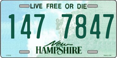 NH license plate 1477847