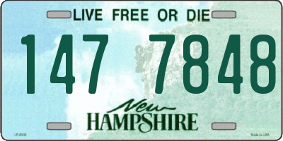 NH license plate 1477848