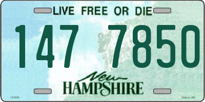 NH license plate 1477850
