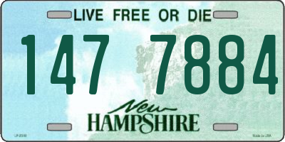 NH license plate 1477884