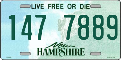 NH license plate 1477889