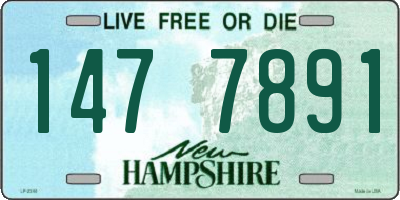 NH license plate 1477891