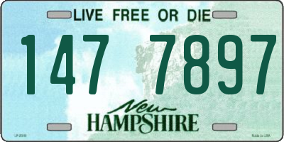 NH license plate 1477897