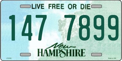 NH license plate 1477899